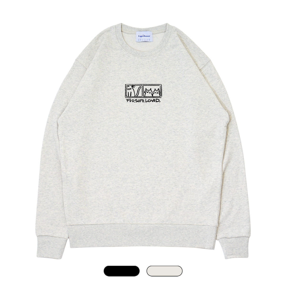 一般社団法人 猫と紡ぐ 】Logo クルースウェット – EAGER BEAVER