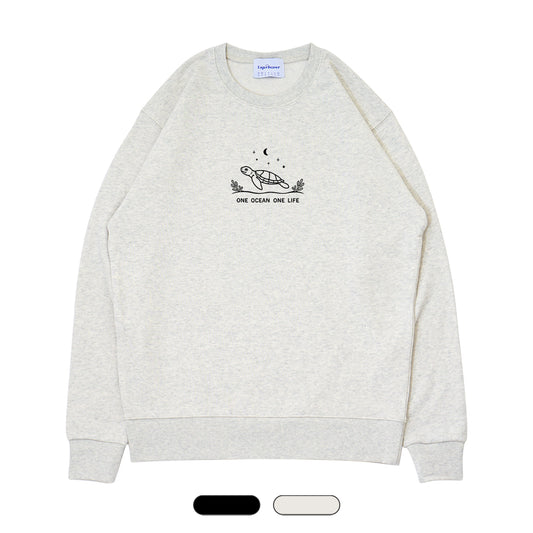 【 ちゅらむら沖縄沿海保全 】Crew Sweatshirt