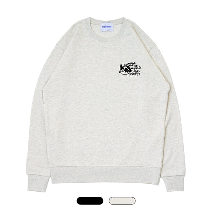【 保護猫カフェねこかつ 】Crew Sweatshirt