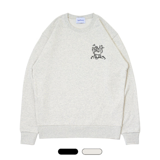 【 ほごっこCAFE 】Original Logo クルースウェット