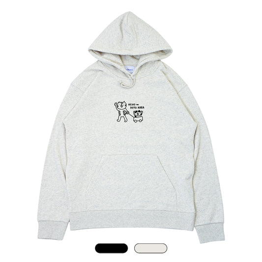 【 NPO法人 ねこの古都なら 】Original Logo フードスウェット