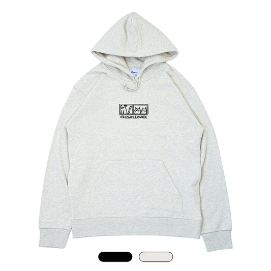 【 一般社団法人猫と紡ぐ 】Logo フードスウェット