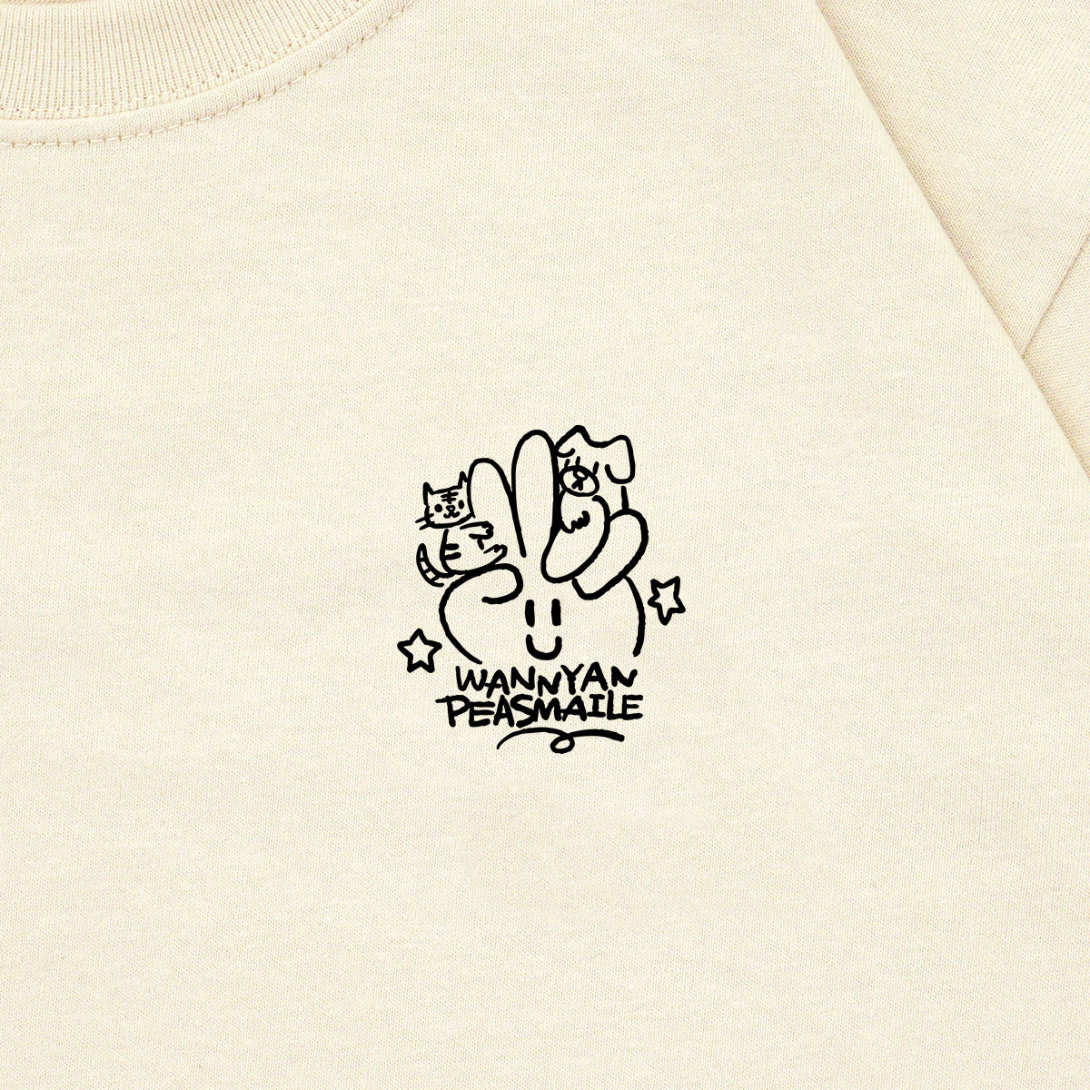 【 学生愛護団体 ワンニャンピースマイル 】 Logo Tシャツ