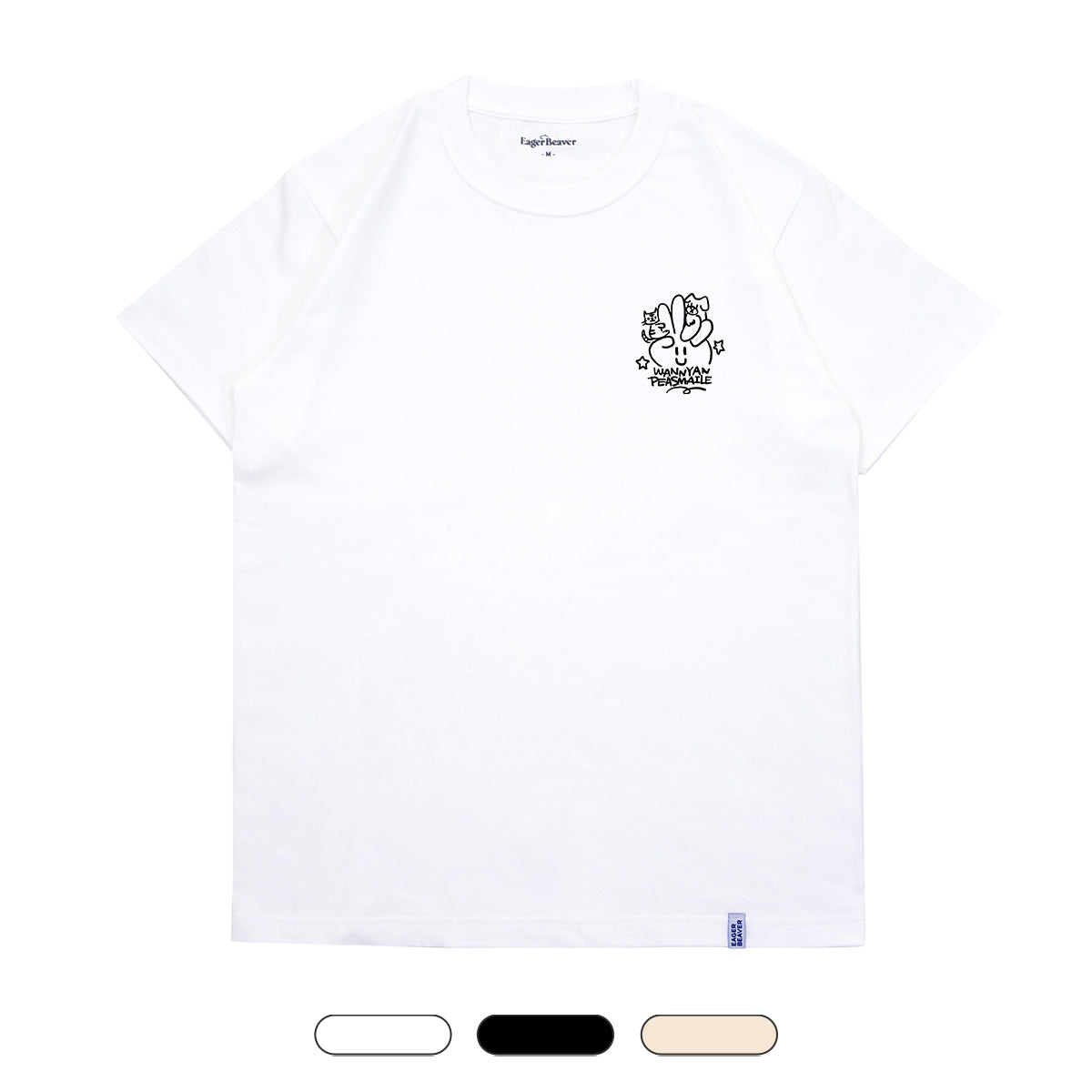 【 学生愛護団体 ワンニャンピースマイル 】 Logo Tシャツ