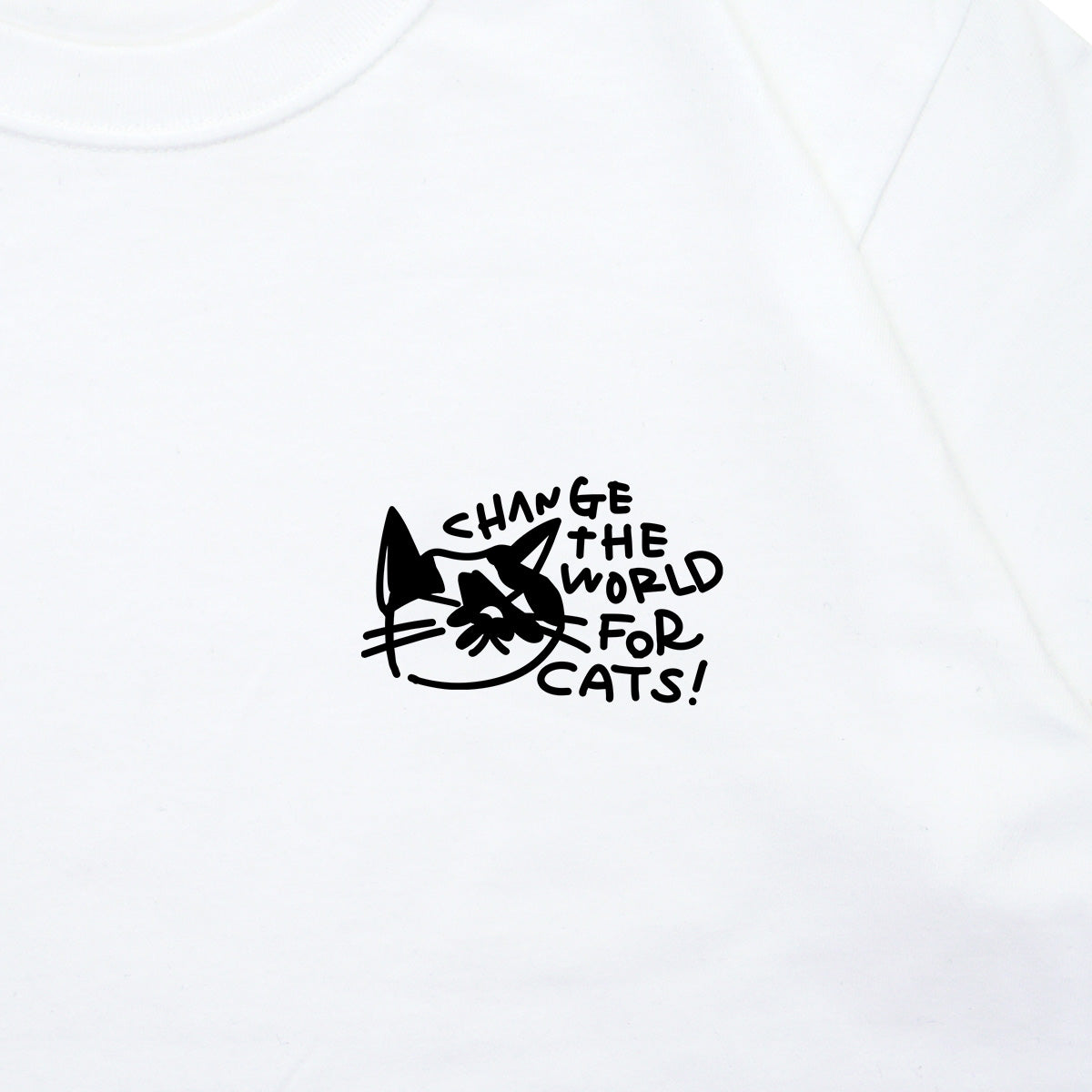 【 保護猫カフェねこかつ 】Logo T-shirt