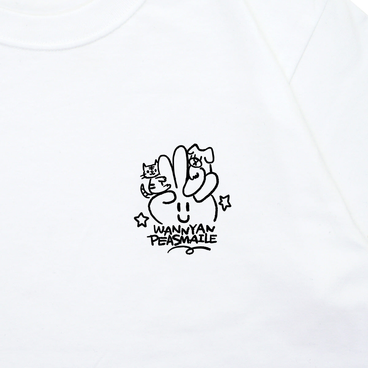 【 学生愛護団体 ワンニャンピースマイル 】 Logo Tシャツ